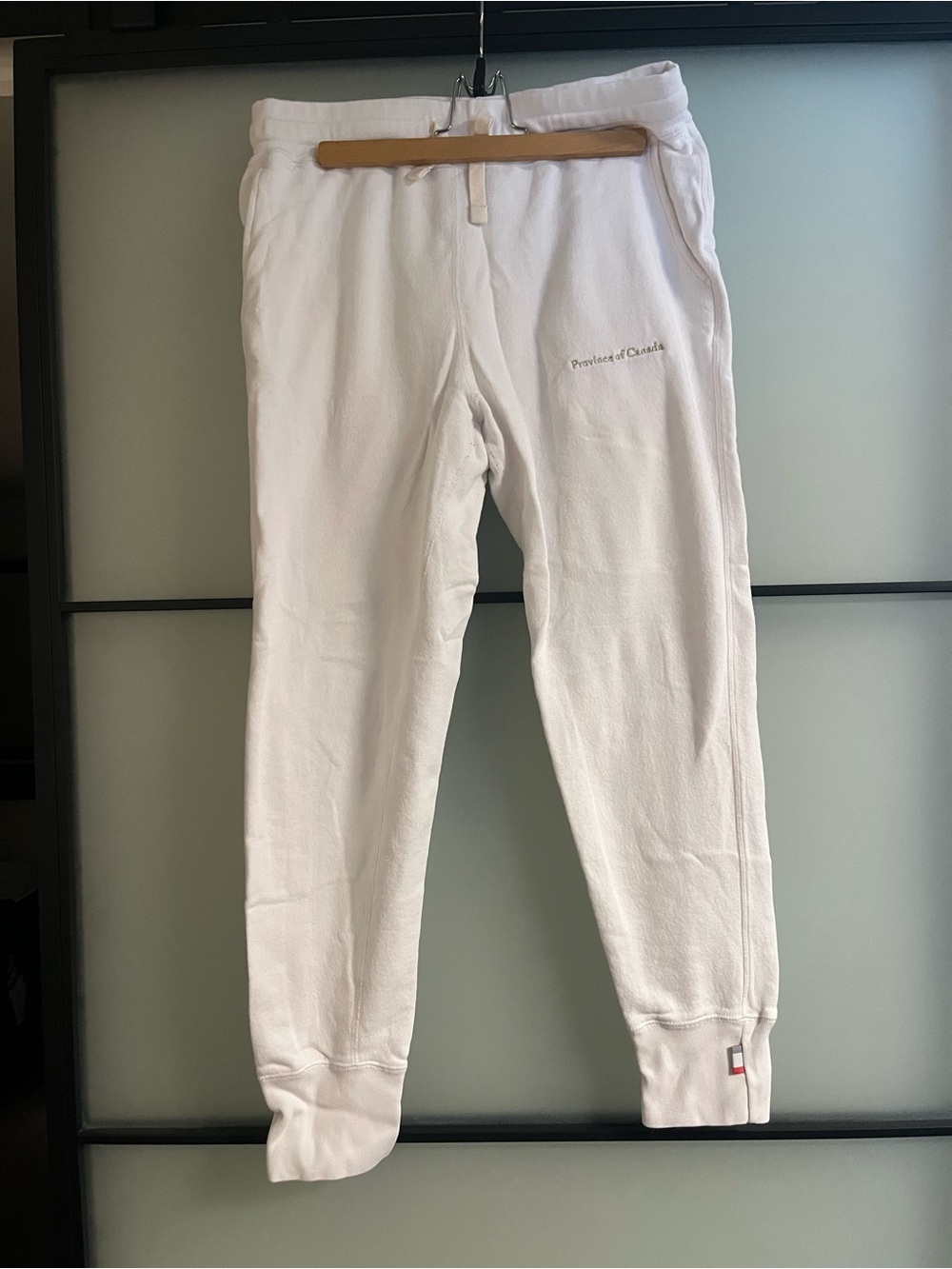 Province of Canada White Sweatpants – Size Medium (Unisex)